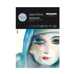 Cwr AQVA NOVA - ACQUERELLO BLOCCO 12 FG. 300 GR. FINE - CM.29,7X42 (A3)
