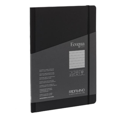 Fabriano EQ plus fabric nero lines A4