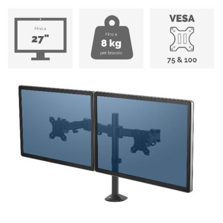 Fellowes BRACCIO MONITOR DOPPIO REFLEX