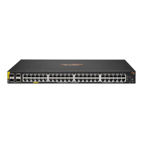 HPE Aruba Networking CX 6100 48G Class4 PoE 4SFP+ 740W Switch - Switch - L3 - gestito - 48 x 10/100/1000 (PoE+) + 4 x 1 Gigabit