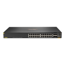 HPE Aruba Networking CX 6200F 24G Class 4 PoE 4SFP 370W Switch - Switch - Distanza max per realizzazione dello stack 10 km - L3
