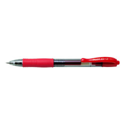 Roller gel a scatto G-2+ - punta 0,7mm - rosso - Pilot