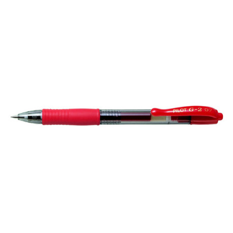 Roller gel a scatto G-2+ - punta 0,7mm - rosso - Pilot