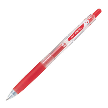 Roller gel a scatto Pop'lol - punta 0,7mm - rosso - Pilot