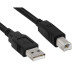 Hamlet XCU2AB50USB-A 2.0 to USB-B 2.0 MM da 5 MT Cavo USB 2.0 da Tipo A a Tipo B Maschio-Maschio 5 Metri per Periferiche e Stam