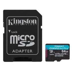 Kingston MicroSD Canvas Go! Plus 64GB con adattatore