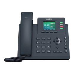 Yealink SIP-T33P - Telefono VoIP con ID chiamante - 5 vie capacità di chiamata - SIP, SIP v2, SRTP - 4 linee - grigio classico
