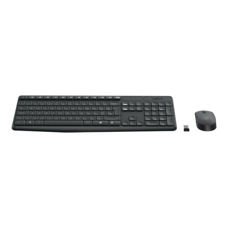 Logitech MK235 - Set mouse e tastiera - senza fili - 2.4 GHz - Portoghese
