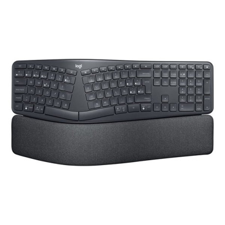 Logitech ERGO K860 Split Keyboard for Business - Tastiera - senza fili - Bluetooth LE - QWERTY - Spagnola - Europea - grafite