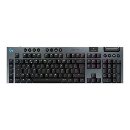 Logitech G G915 X - Tastiera - LIGHTSPEED - retrolilluminato - senza fili - Bluetooth 5.0, 2.4 GHz, USB - QWERTY - Spagnola - i