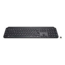 Logitech MX Keys - Tastiera - retroilluminato - senza fili - Bluetooth - QWERTY - Spagnola - Europea - grafite