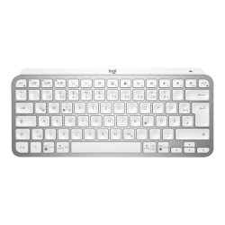 Logitech MX Keys Mini - Tastiera - retroilluminato - Bluetooth - QWERTY - Spagnola - grigio pallido