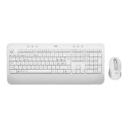 Logitech Signature MK650 Combo for Business - Set mouse e tastiera - senza fili - Bluetooth LE - QWERTY - Spagnola - Off-White