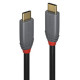 Lindy Cavo USB 3.2 Tipo C a C, 20Gbits, 5A, PD, Anthra Line, 1.5m