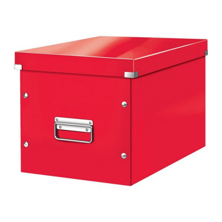Leitz Click & Store WOW - Scatola per archiviazione - large - per A4 (210 x 297 mm) - cubed - rosso