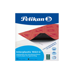 Carta carbone Interplastic 1022G - A4 - nero - Pelikan - conf. 10 fogli