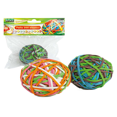 Elastici - diametro 5 cm - colori assortiti - Lebez - sfera da 200 elastici