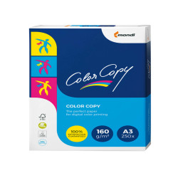 Carta Color Copy - A3 - 160 gr - bianco - Mondi - conf. 250 fogli