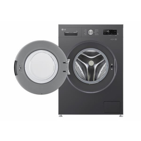 LG F4NX1009NMB Lavatrice smart 9kg, Classe A, 1400 giri, 6 Motion, Allergy Care, Black
