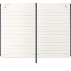 Moleskine AGENDA GIORNALIERA 2026 BLU COPERTINA RIGIDA LARGE