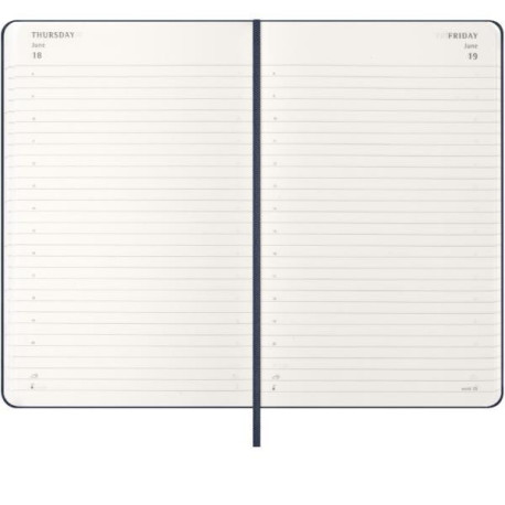 Moleskine AGENDA GIORNALIERA 2026 BLU COPERTINA RIGIDA LARGE