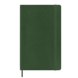 Moleskine AGENDA GIORNALIERA 2026 VERDE COPERTINA MORBIDA LARGE