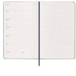 Moleskine AGENDA SETTIMANALE 2026 BLU COPERTINA RIGIDA LARGE