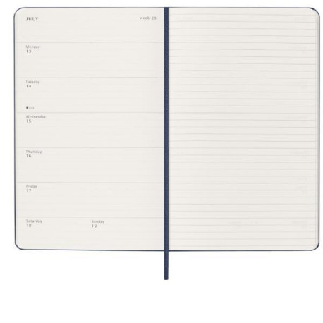 Moleskine AGENDA SETTIMANALE 2026 BLU COPERTINA RIGIDA LARGE