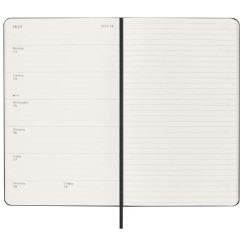 Moleskine AGENDA SETTIMANALE 2026 NERO COPERTINA RIGIDA LARGE
