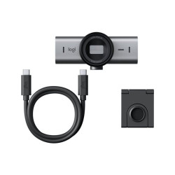 Logitech Master Series MX Brio - Telecamera per lo streaming dal vivo - colore - 8,5 MP - 3840 x 2160 - 4K, 1080p - audio - USB
