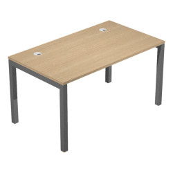Scrivania singola Agorà - 180 x 80 x 74,6 cm - Rovere/antracite - Artexport