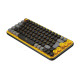 Logitech POP Keys tastiera Universale RF senza fili + Bluetooth QWERTY Portoghese Nero, Grigio, Giallo