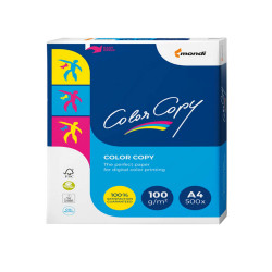Carta Color Copy - A4 - 100 gr - bianco - Mondi - conf. 500 fogli