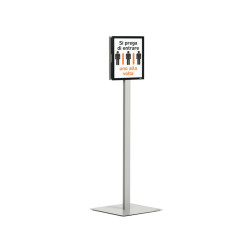 Espositore Info Stand Basic - da pavimento - A4 - Durable