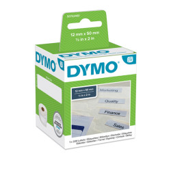 Rotolo 220 etichette LW 990170 - 12 x 50 mm - carta - cartelle sospese - bianco - Dymo