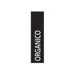 Etichetta adesiva raccolta differenziata - con stampa "ORGANICO" - 45 x 230 mm - vinile - bianco opaco - Medial