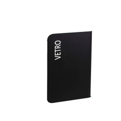Etichetta adesiva raccolta differenziata - con stampa "VETRO" - 45 x 190 mm - vinile - bianco opaco - Medial