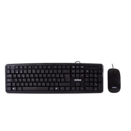 NILOX TECH - Kit Tastiera + Mouse Ottico Flat