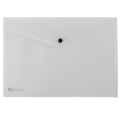 Busta con bottone Pull - A4 - PP - trasparente - King Mec