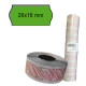 Rotolo da 1000 etichette a onda per Printex Smart 16/2616 e Z Maxi 6/2616 - 26x16 mm - adesivo permanente - verde - Printex - p