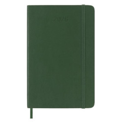 Moleskine AGENDA SETTIMANALE 2026 VERDE COPERTINA MORBIDA POCKET