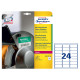 Etichette adesive - in PE - laser - permanenti - 63,5 x 33,9 mm - 24 et/fg - 10 fogli - bianco - Avery
