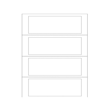 Etichette adesive a modulo continuo TT951-2 - in carta - corsia singola - permanenti - 140 x 60 mm - 4 et/fg - 100 fogli - bian