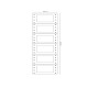 Etichette adesive a modulo continuo TT956 - in carta - corsia singola - permanenti - 64 x 34 mm - 6 et/fg - 200 fogli - bianco 