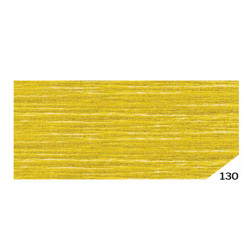 Carta crespa - 50 x 150 cm - 80 gr - oro metal 130 - Rex Sadoch - conf.10 rotoli