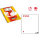 Etichette adesive C/503 - in poliestere - permanenti - 210 x 297 mm - 1 et/fg - 50 fogli - trasparente opaco - x laser - Markin