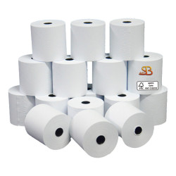 Rotolo per calcolatrice - 60 mm x 28 m - 55 gr - diametro esterno 58 mm - anima 12 mm - carta neutra - Sabacart - blister 10 pe