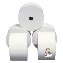 Rotolo per distributore self service - 59,5 mm x 120 m - 55 gr - diametro esterno 95 mm - anima 12 mm - carta termica BPA free 