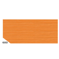 Carta crespa - 50 x 250 cm - 48 gr - arancione 600 - Rex Sadoch - conf.10 rotoli