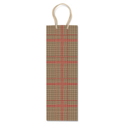 Shopper portabottiglie - fantasia scozzese - 37x12x9cm - Rex Sadoch